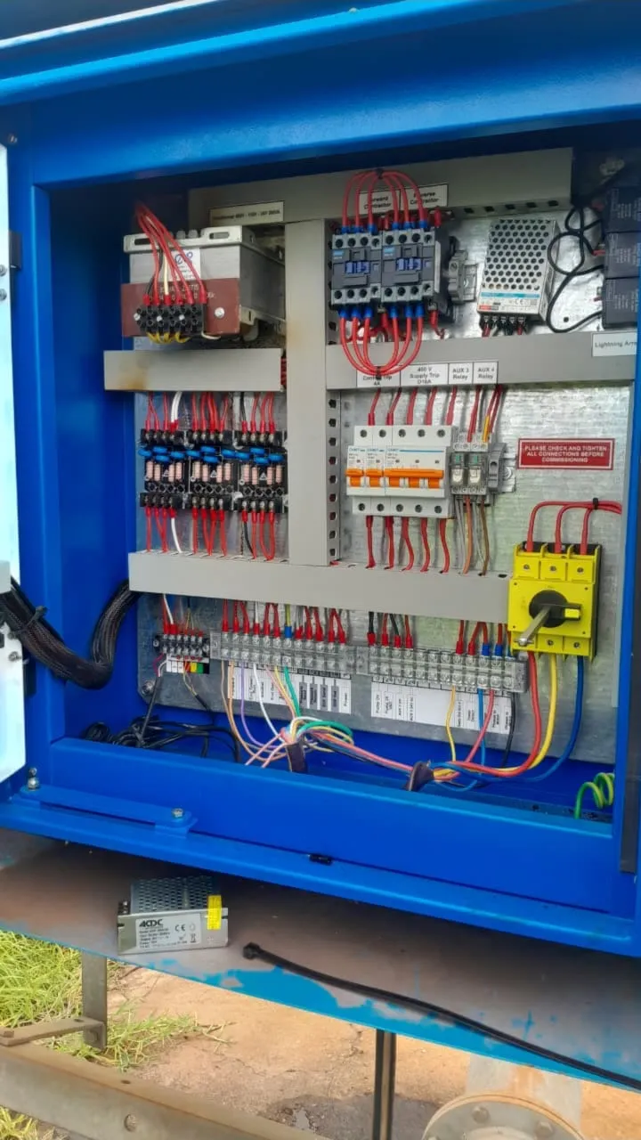Pump control panel