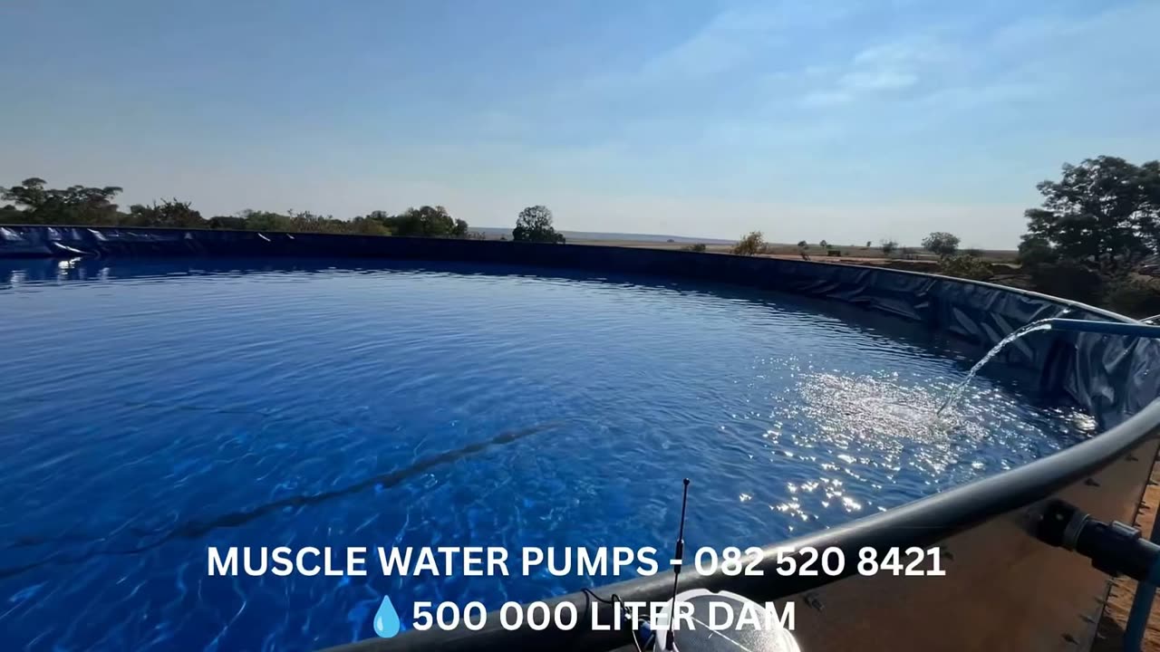 500 000 litre sink dam with liner