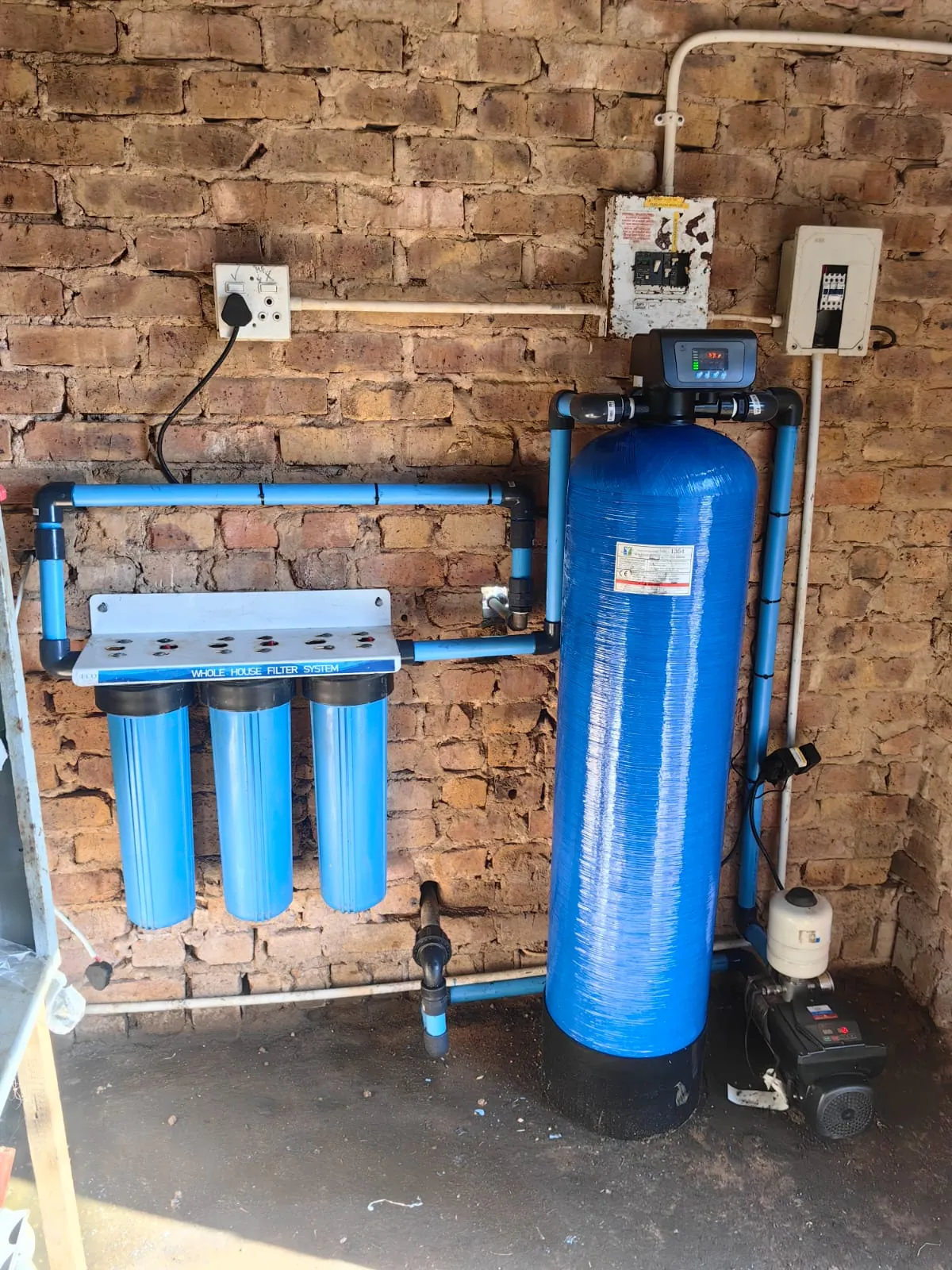Whole-house filtration & water softener